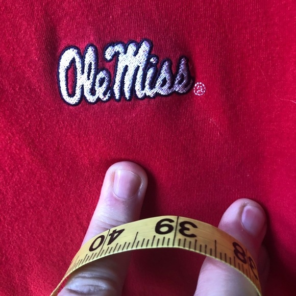 Red Nike Ole Miss polo Shirt Size Large - Picture 2 of 8
